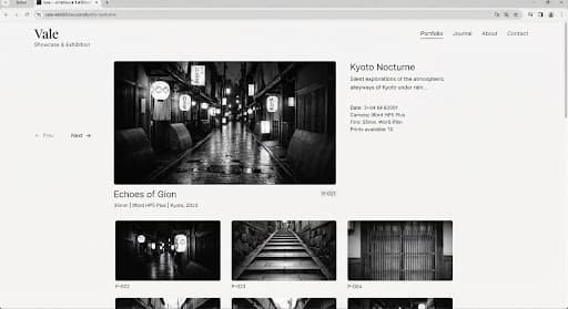 Still Studio website design example