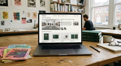 Verve Editions website design example